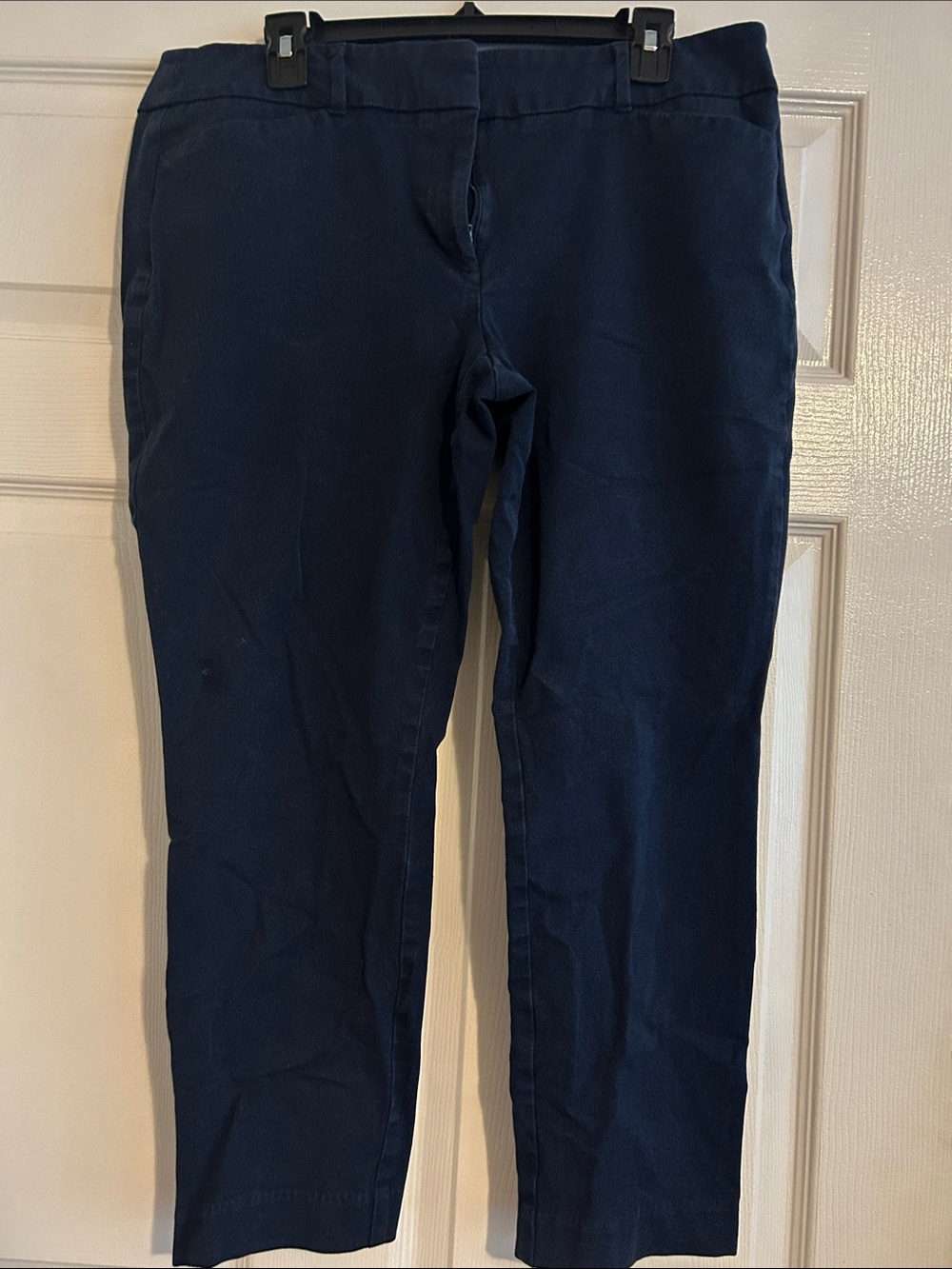 Women’s Navy Blue Stretch Cropped Pants